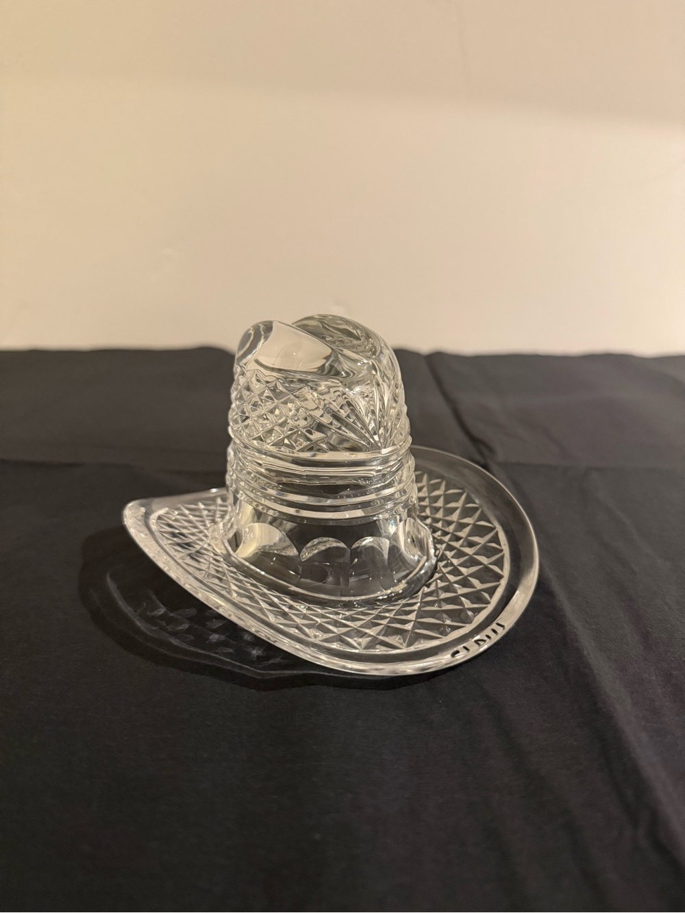 Vintage Waterford Crystal Texas Stetson Cowboy Hat
